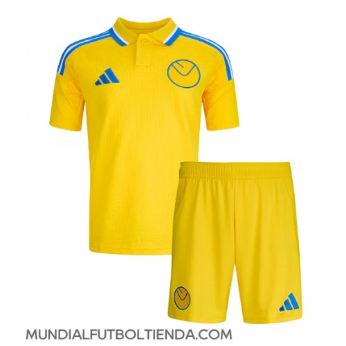 Camiseta Leeds United Segunda Equipación Replica 2024-25 para niños mangas cortas (+ Pantalones cortos)